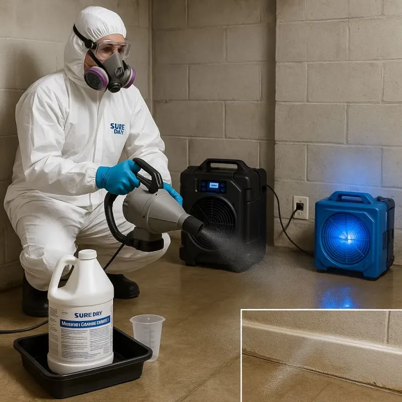Sanitization and Odor Removal process in Springfield, VT